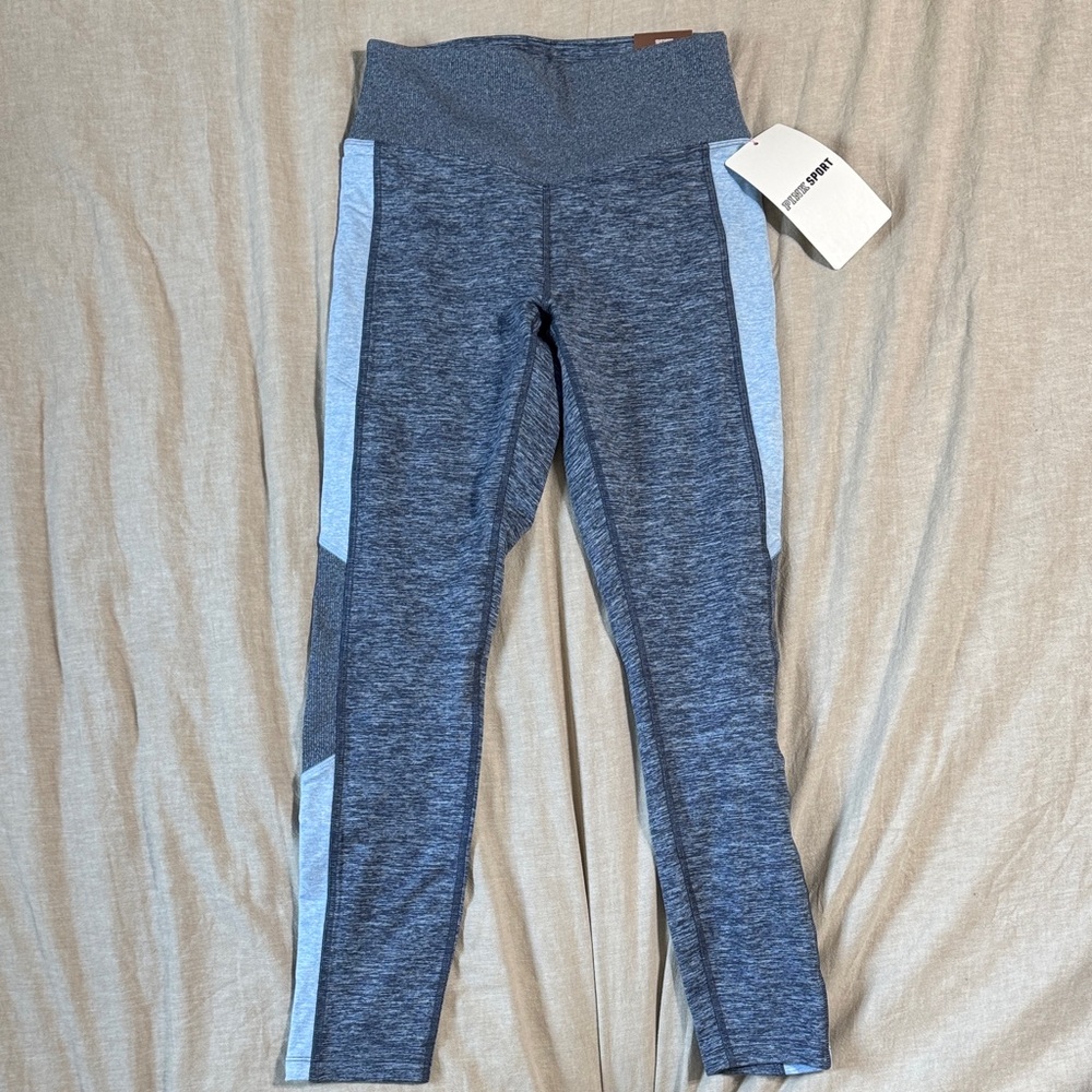 Victoria's Secret Pink Blue High Waist 7/8 Ankle Leggings